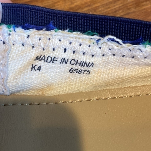 JCrew “crew cuts” green/blue stripe ballet flats 65875 Sz 4 NWOB - Picture 9 of 11